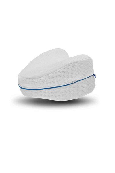 SIKS ® orthopedic knee/leg pillow with memory foam, white, 25 x 25 x 13 cm