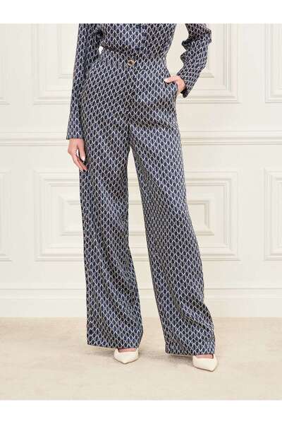 Guess Normal Bel Rahat Mavi Kadın Pantolon 4GGB079859Z-P7QM
