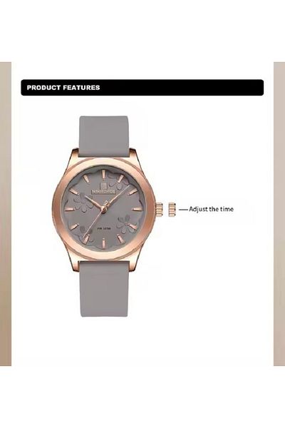 Naviforce Women's Fashion Watch, Silicone Waterproof All-Time Touring Women's Quartz Watches