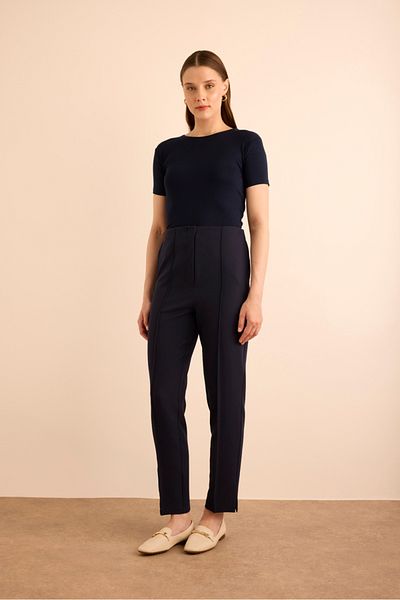 Aker Crepe Trousers with Elastic Waist Detail