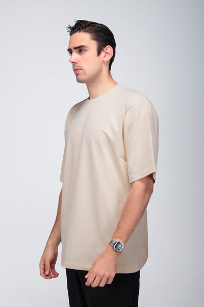 gothamvibes Ανδρικό Timeless Oversize Κρεμ T-Shirt