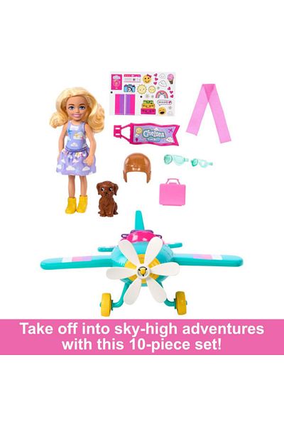 mattel Barbie Chelsea Can Be, Chelsea Pilots Airplane Playset