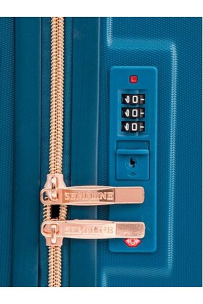 Semi Line Valiză mare unisex T5812-5 albastră