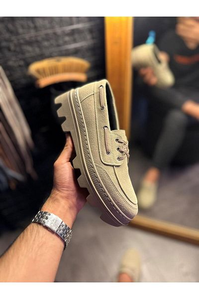 Knack High Sole Classic Shoes 780 Mink Suede