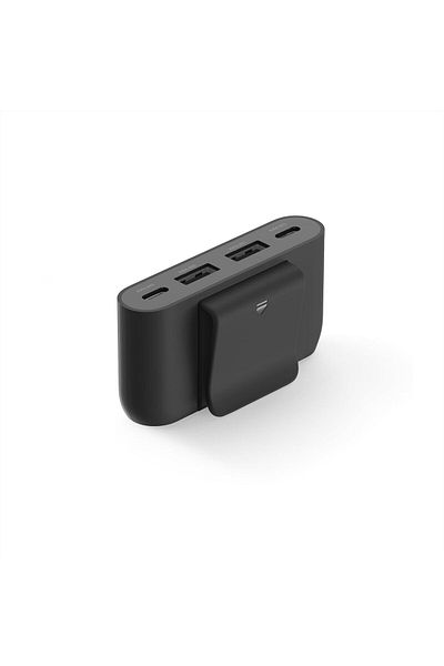 Belkin 4-Port USB Power Extender with Built in 2m Cable, 2 USB-C & 2 USB-A Ports, USB Adapter with 3