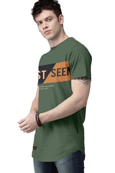 COLOR HUNT 100% Cotton Mens Crew Neck T- Shirt with Treding Prints