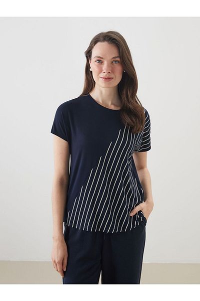 LC Waikiki Lcw Grace Crew Neck Striped Women's T-Shirt