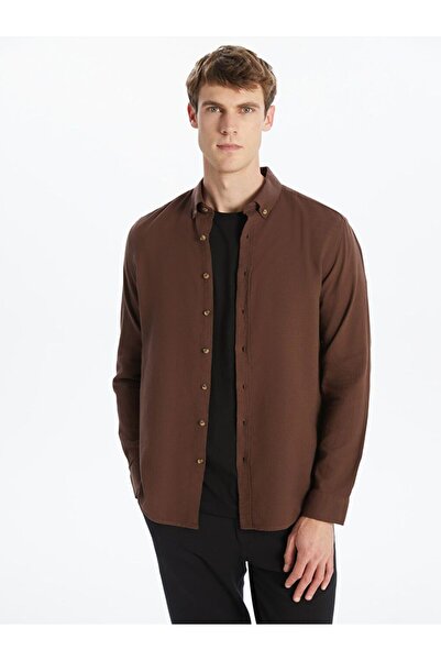 LC Waikiki LCW Vision Slim Fit Long Sleeve Dobby Men's Shirt
