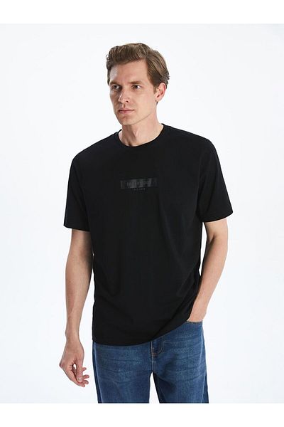 LC Waikiki Lcwaikiki Classic Crew Neck Printed Combed Cotton Mens T-Shirt