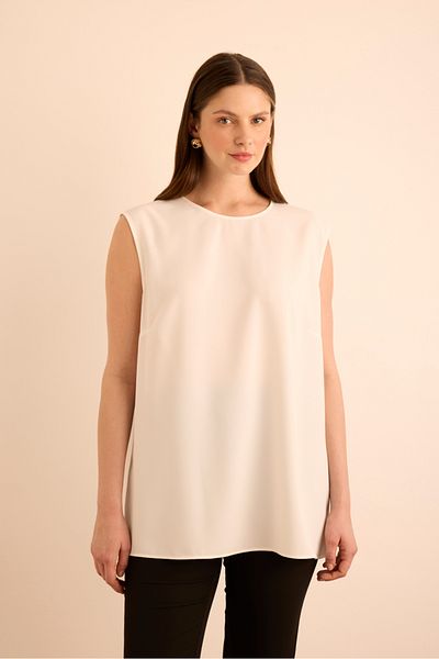 Aker Woven sleeveless blouse