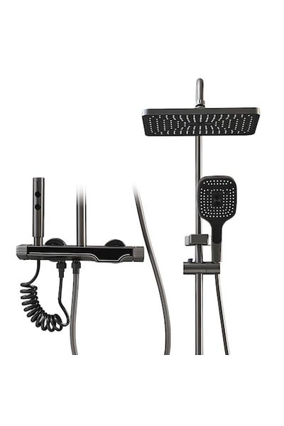 iHunt Set de duș inteligent cu baterie, iHunt C56, afișaj LED, 4 moduri de debit al apei, reglabil