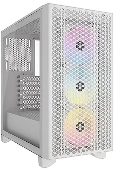 Corsair Corsair Computer Case Airflow Mid Tower 3 AR120 RGB Fans, High Airflow Design, Supports GPU Three Sl