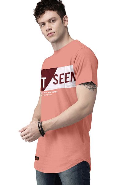 COLOR HUNT 100% Cotton Mens Crew Neck T- Shirt with Treding Prints