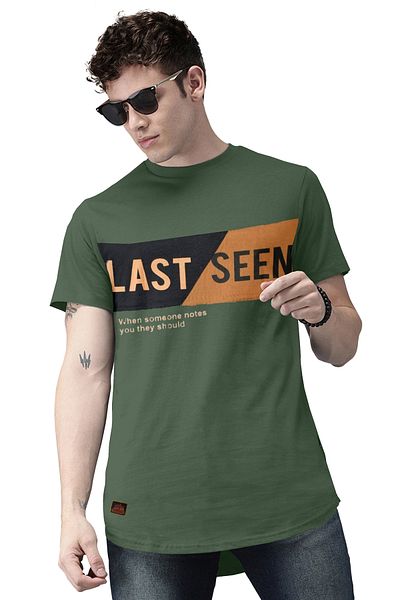 COLOR HUNT 100% Cotton Mens Crew Neck T- Shirt with Treding Prints