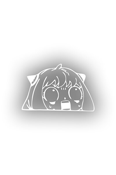 Reysa Tasarım Anime Car Sticker 17X17 cm White