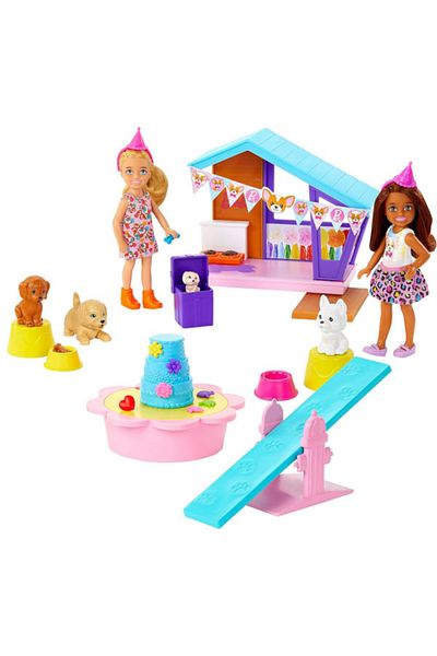 mattel Barbie Celebration Fun Playset - Chelsea Puppy Party