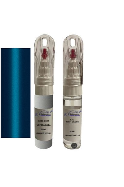 YLKRS AUTOMOTIVE Touch up paint retouch kit Peugeot Partner P9341 (Byzance Blue)