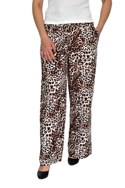 BAGLAN Women's Printed Loose-Legged Elastic Lace-Up Trousers Bgl-St04626