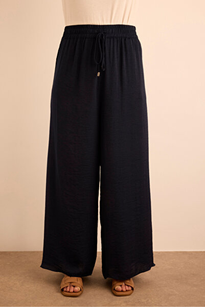 Aker Beli Lastikli Bol Pantolon