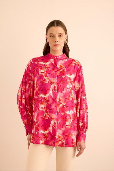 Aker Patterned Viscon Blouse