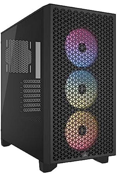 Corsair Corsair 3000D RGB Airflow Mid-Tower Case, Black