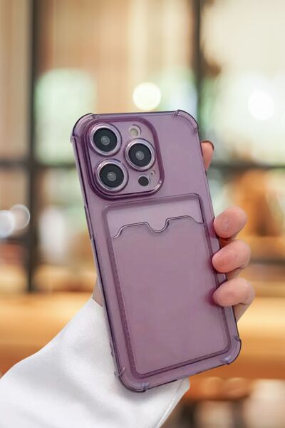 PSGT apple İphone 14 pro Uyumlu Kılıf Kamera Koruma Ve Köşe Korumalı Kartlıkl...