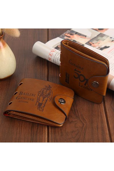 fulina Men Bill Wallet PU Leather Credit Card Photo Holder Bifold Billfold,durable
