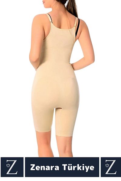 Zenara Daily Body Shaping Slimming Body Shaping Needs Hole Zippered Full Length Corset with Underwire