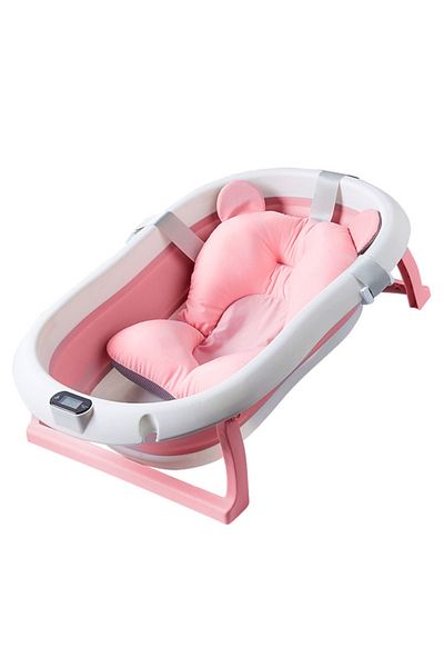 Teno Cadita cu Pernuta pentru Bebelusi Teno®, termometru digital incorporat, 75 x 45 x 22, roz