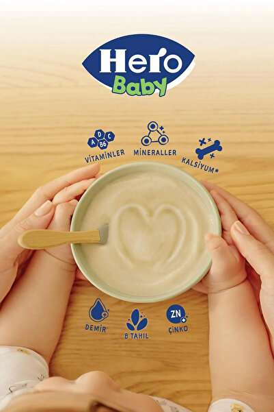 Hero Baby Sütlü 8 Tahıllı Peynirli Pekmezli Kaşık Mama 200GR 4`lü Avantaj Paketi (800GR)