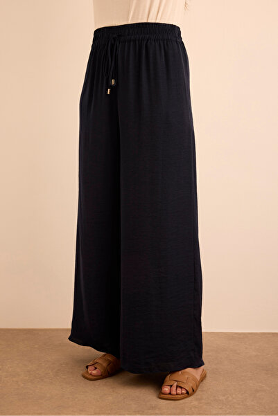 Aker Beli Lastikli Bol Pantolon