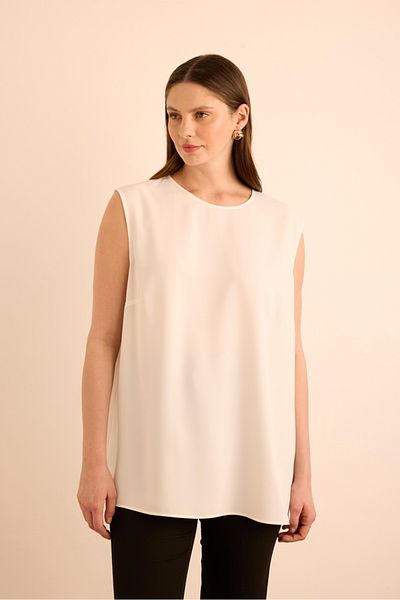 Aker Woven sleeveless blouse