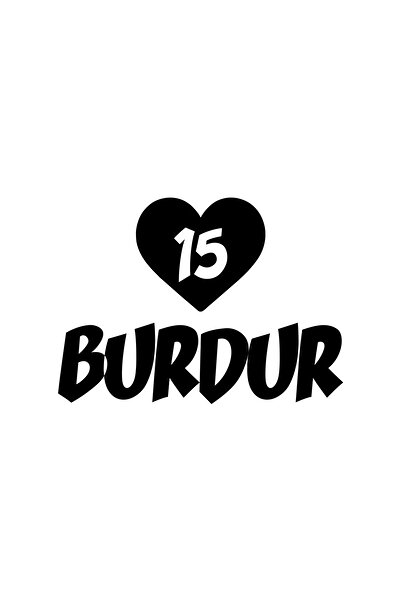 Reysa Tasarım ملصق سيارة على شكل قلب 15 بوردور مقاس 17x17 سم باللون الأسود