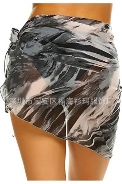 WildFashion Abstract print beach scarf SW2558-18 Universal