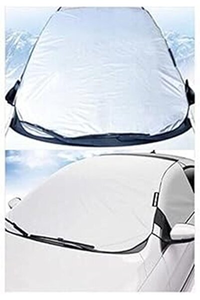 Generic Brand Anivex Auto Tarpaulin Car Ice Snow Sunscreen Half Tarpaulin Sno...