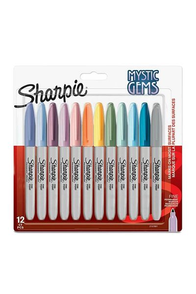 Sharpie Mystic Gems Fine 12'Li Round Tip Permanent Marker Set / 2065403
