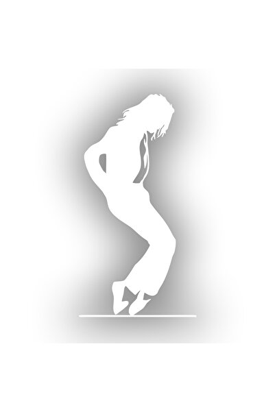 Reysa Tasarım ملصق سيارة مايكل جاكسون مقاس 17x17 سم باللون الأبيض