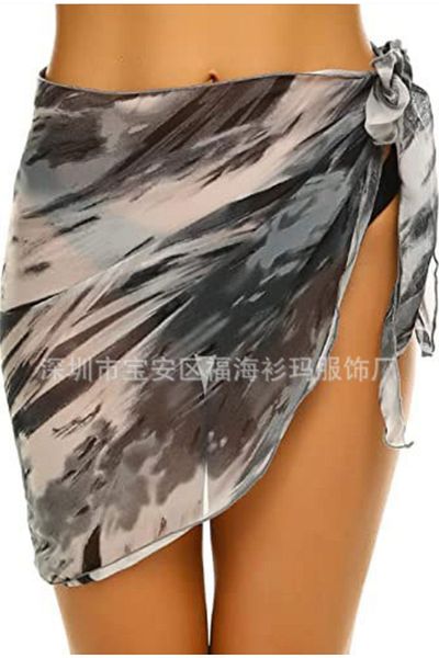 WildFashion Abstract print beach scarf SW2558-18 Universal