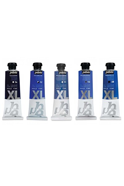 Pebeo Huile Fine Xl Yağlı Boya 37ml 5'li Set Mavi Renk Tonları