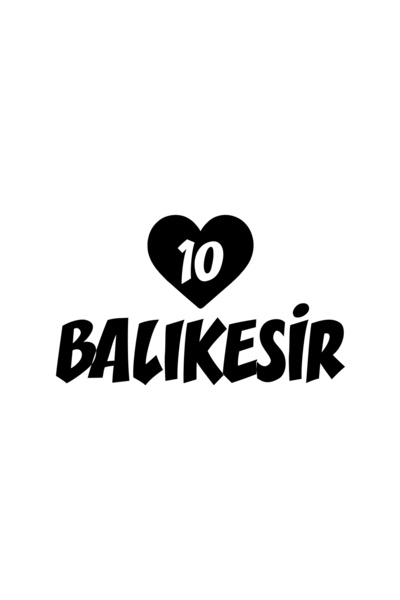 Reysa Tasarım ملصق سيارة على شكل قلب 10 باليسير مقاس 17x17 سم باللون الأسود