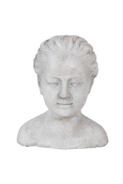 Clayre & Eef Bust Woman Gray Stone 17x16x20 cm