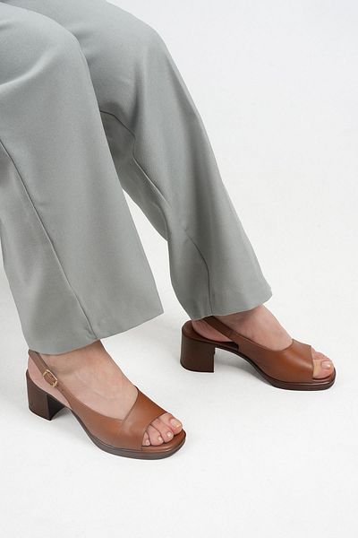 Stilbagshoes Rowena Genuine Leather Heels Women's Daily Shoes Taba