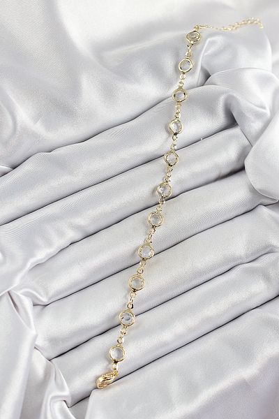 callerrons accessories Brass Gold Color Zircon Stone Women's Bracelet - Ebj250605W34568