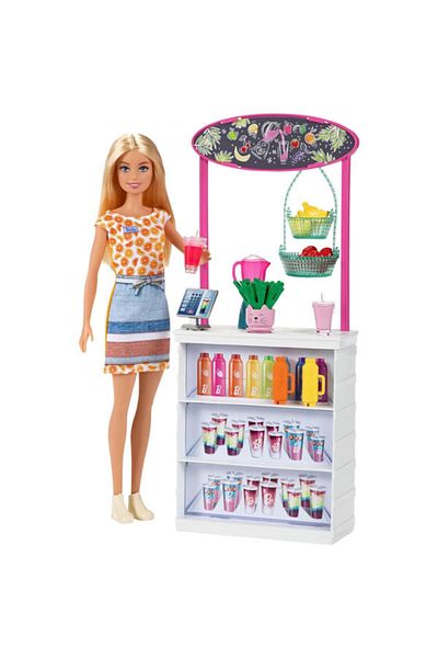 mattel Barbie Playset, Blonde Barbie Doll Smoothie Bar