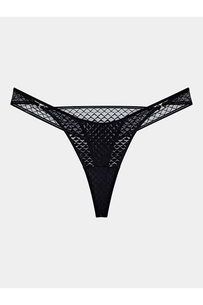 Triumph Tanga pentru femei 10217880 MYSTERIOUS SPOTLIGHT STRING Negru