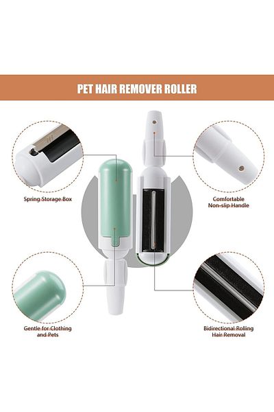 JESSHINY lint/hair roller, ABS, white/green