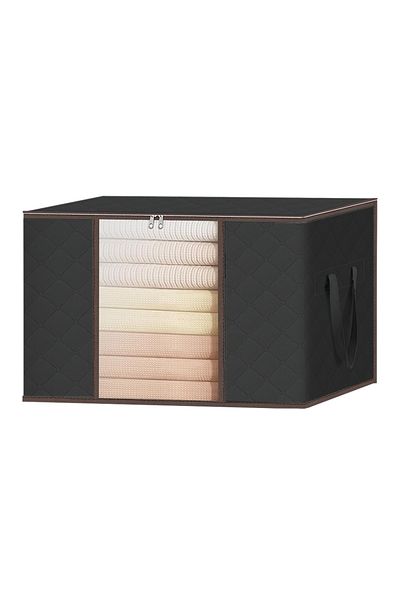 Teno Teno® Storage and Organization Box, foldable, 84 L, 60x 40x 35 cm, black