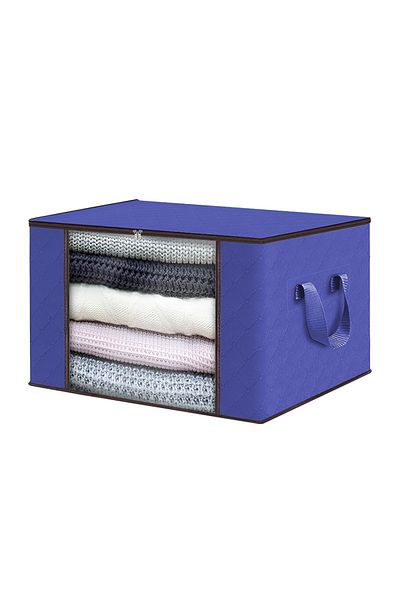 Teno Teno® Storage and Organization Box, foldable, 84 L, 60x 40x 35 cm, blue