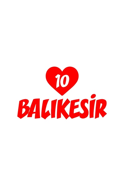 Reysa Tasarım ملصق سيارة على شكل قلب 10 باليسير مقاس 17x17 سم باللون الأحمر