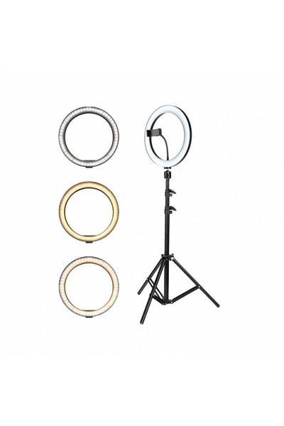 KlaussTech Klausstech Circular Lamp Diameter 8inch, Natural Light, Cold, Warm, Usb Connection
